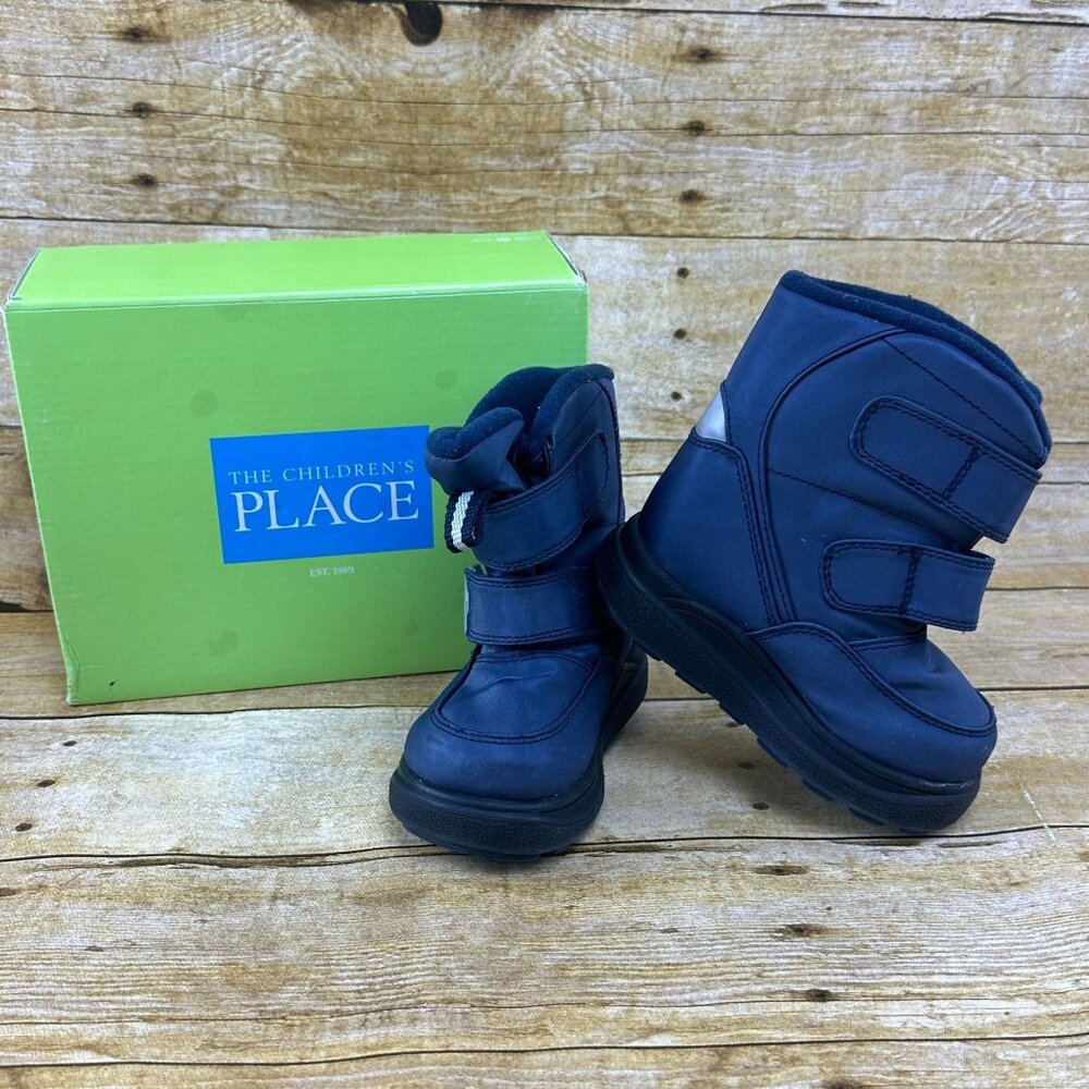 Children's Place Navy Blue Winter Snow Boots Size 6M Boys/Girls